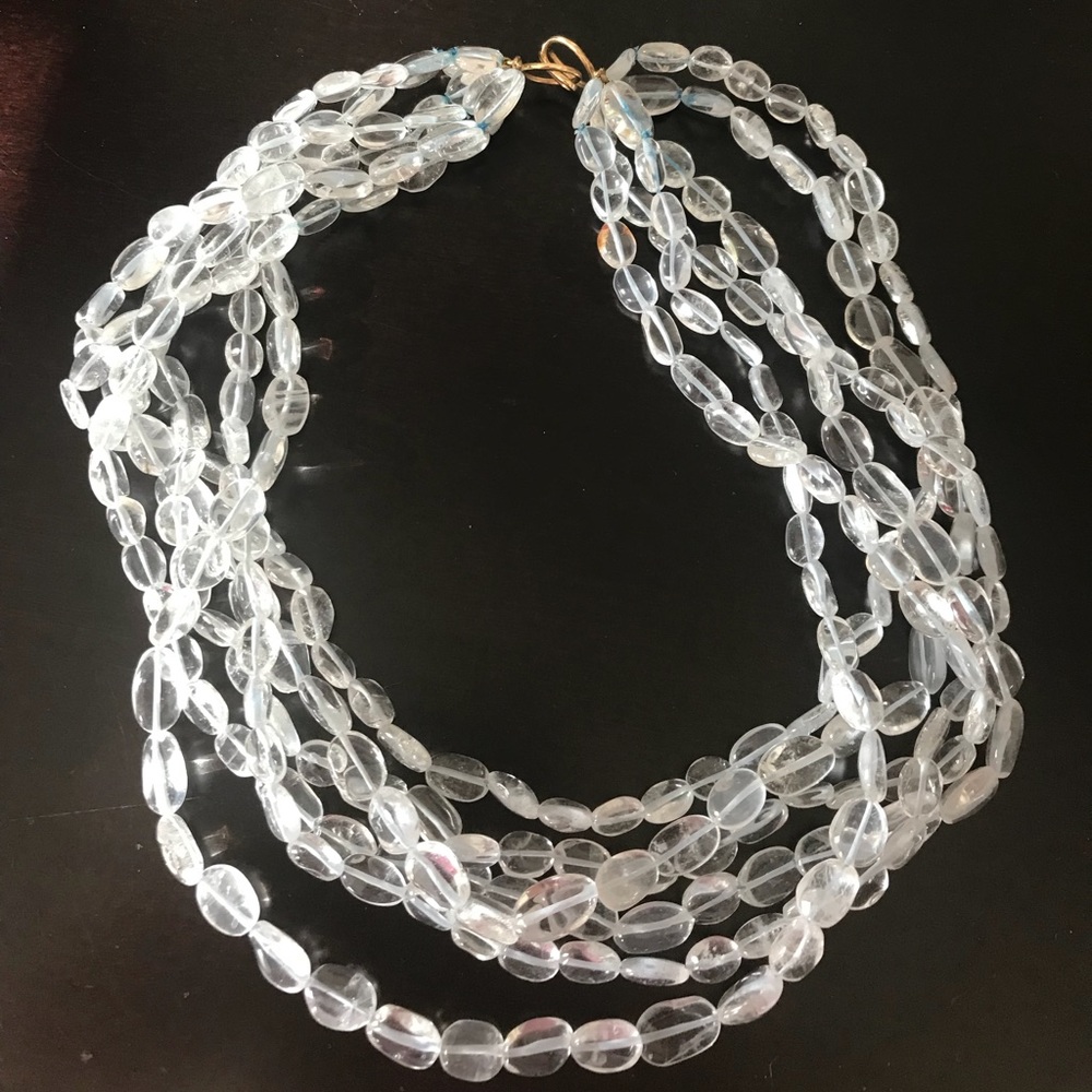 Vintage Clear Stone Necklace
